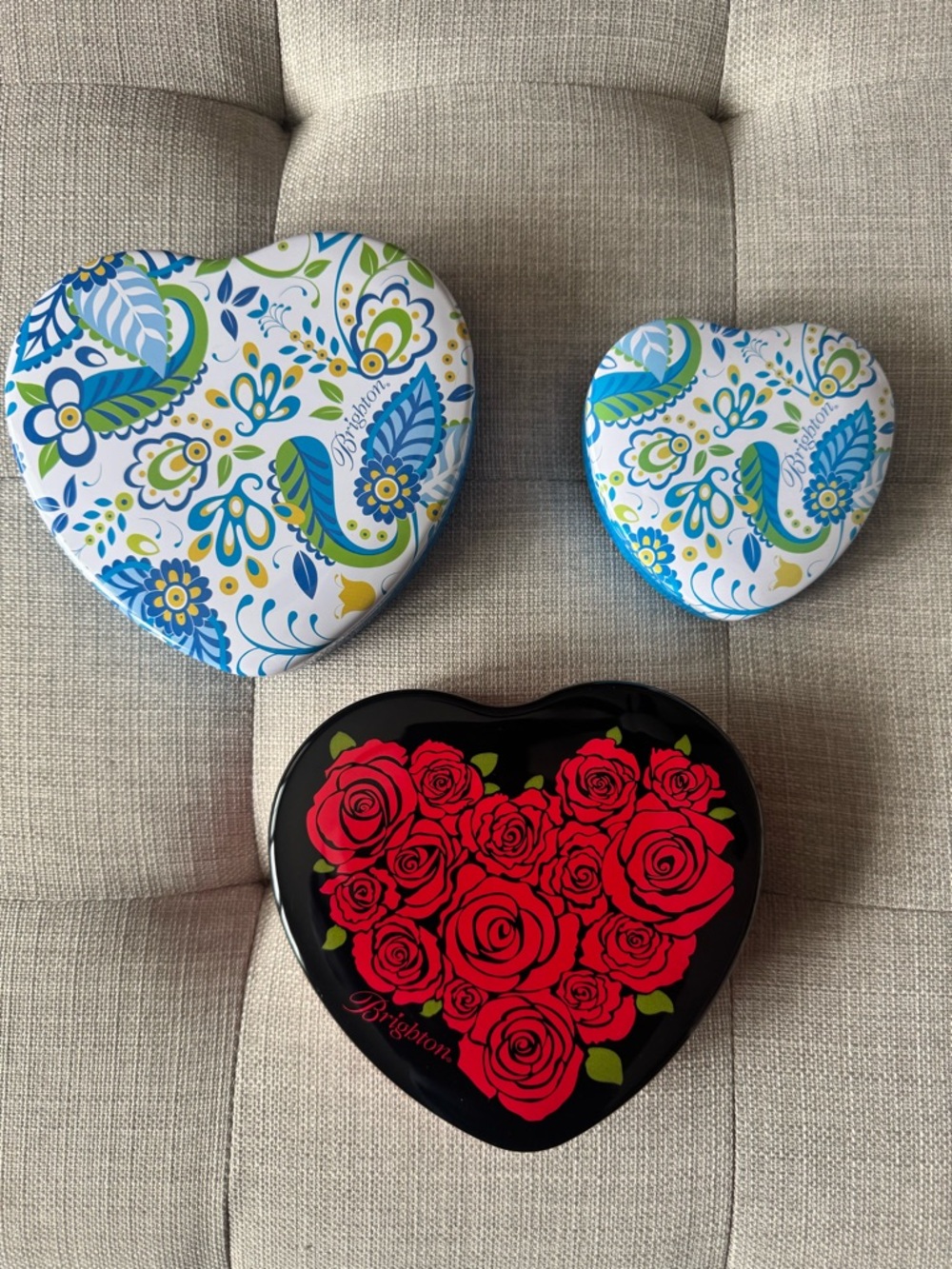 Brighton jewelry tins